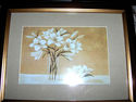 Framed Prints In Brown Beige Modern Floral & Vases