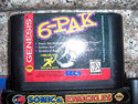 Lot of 9 Sega Genesis Game Cartridges 6-Pak Sonic 