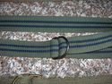 Lot of 3 Ladies Canvas "D" Ring Belts NWOT Greens,