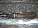 Wooden Handmade Striped Angel Fish 11" Long by 6" 