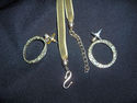 Vintage Signed Monet Velvet Choker Necklace & Earr