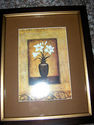 Framed Prints In Brown Beige Modern Floral & Vases