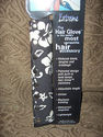 Hairgloves  8" blk & white Hawaiian Print 1 4" Sol