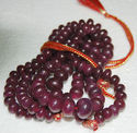 1134.90 CT NATURAL AFRICAN 2 ROWS RUBY NECKLACE NO