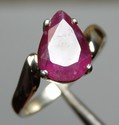 3.95 CT NATURAL MADAGASCAR RUBY RING IN SILVER GOR