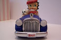 2005 Betty Boop Musical Trinket box blue car  San 