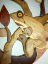 TREE FROGS -WALL HANGING, BEAUTIFUL ART-INTARSIA C