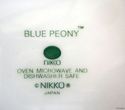 Nikko Blue Peony Dinner Plate Japan Tableware-Ship