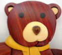 TEDDY BEAR - WOOD MAGNET - Baby shower favor/gift 