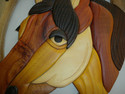 HORSE WALL ART HANGING  CARVED WOOD -HANDCRAFTED -