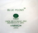 Nikko Blue Peony Salad Plates-Set of 4-7.75" Table