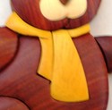 TEDDY BEAR - WOOD MAGNET - Baby shower favor/gift 