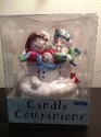 3 Snowmen / Snowman    Christmas / Holiday Candle 