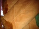 Womens BISOU BISOU Leather/Suede Jacket/Coat w/fau