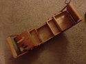 VINTAGE 60's MEXICAN WOOD ACCORDION SEWING BOX - H