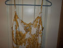 Nine West Ladies Gold Floral Dress Size 6 FREE SHI