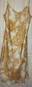 Nine West Ladies Gold Floral Dress Size 6 FREE SHI