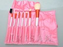 7 pcs Pink Wool Makeup Brushes Set Cosmetics Brush