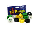 12 Pack Rubber Fun Button 1 Inch Rings Case Pack 1