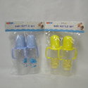 2Pk 8Oz Baby Bottle Set Assorted Colors Case Pack 