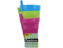 3 Pc Built In Straw Cup Case Pack 48