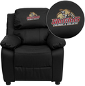 Caldwell College Cougars Embroidered Black Leather
