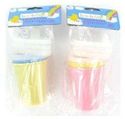 2Pc Sipper Cup Set Non Spill Snap Top Lid No Spill