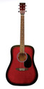 41"" Red Acoustic Guitar Case Pack 6