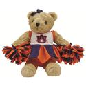NCAA Cheerleader Bear with Sound-Auburn Case Pack 