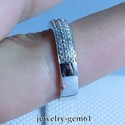 0.38 Carat Womens Solid 14Kt White Gold VS Natural