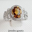 2.12Ct Oval 9*7MM Solid 18Kt White Gold VS Natural