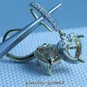 Heart 7*7MM Solid 14Kt Yellow Gold VS Natural Diam