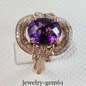 3.14Ct Oval 10*8MM Solid 14Kt Rose Gold Natural Di