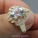 2.74Ct Oval 10*8MM Solid 14Kt Yellow Gold VS Natur
