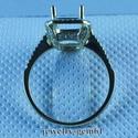 Octagon 9*7MM Solid 14Kt Yellow Gold Natural Diamo