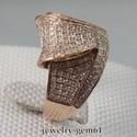 1.08Ct Womens 14Kt Rose Gold VS Natural Diamond En