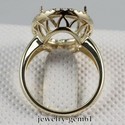 Specialty Oval 14*12MM Solid 14Kt Y-Gold 100% Diam