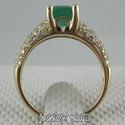 1.79Ct Octagon 7*5MM Solid 14Kt Yellow Gold VS Nat