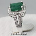 4.76Ct Emerald 10*8MM Solid 18Kt White Gold VS Nat