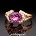 1.96Ct Oval 9*7MM Solid 14Kt R-Gold Pink Tourmalin
