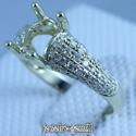 Octagon 7*5MM Solid 14Kt Yellow Gold Natural Diamo