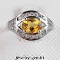 1.7Ct Oval 8*6MM Solid 14Kt White Gold VS Natural 