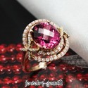 3.62Ct Oval 10*8MM Solid 14Kt Rose Gold VS Natural