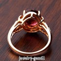 3.28Ct Oval 10*8MM Solid 14K R-Gold Sparkly Tourma