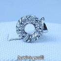 Round 6.5MM Solid 14Kt White Gold VS Natural Diamo