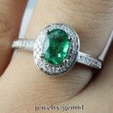 1.22Ct Oval 7*5MM Solid 14Kt White Gold VS Natural