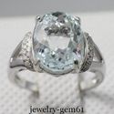4.11Ct Oval 11*9MM Solid 14Kt White Gold 100% Natu