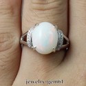 2.55Ct Oval 11*9MM Solid 14Kt W-Gold Natural Wollo