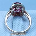 3.49CT Oval 11*9MM Solid 14Kt R-Gold Sparkly Rubel