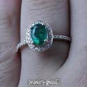 0.99Ct Solid 14Kt Rose Gold Natural VS Diamond Eme